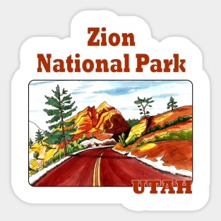 Zion National Park, Utah Sticker